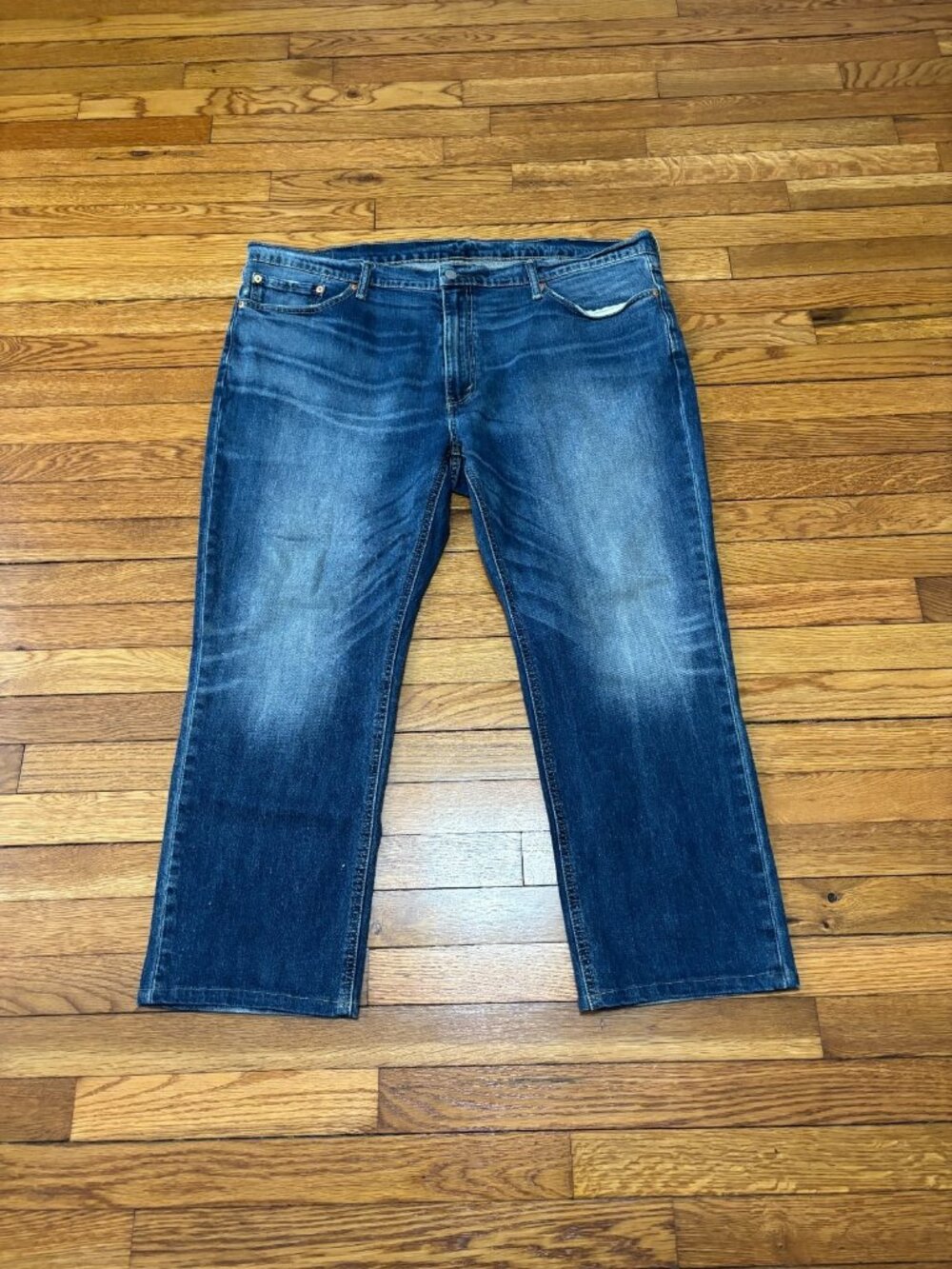 Levi's 541 Athletic Fit Jeans Men's Size 44x27 Blue Dark Stretch Denim Pants